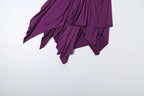 Purple Backless Patchwork Waistless Maxi Dress Irregular Hem