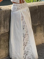 Off Shoulder two piece Set With Cropped Top And Flared Skirt