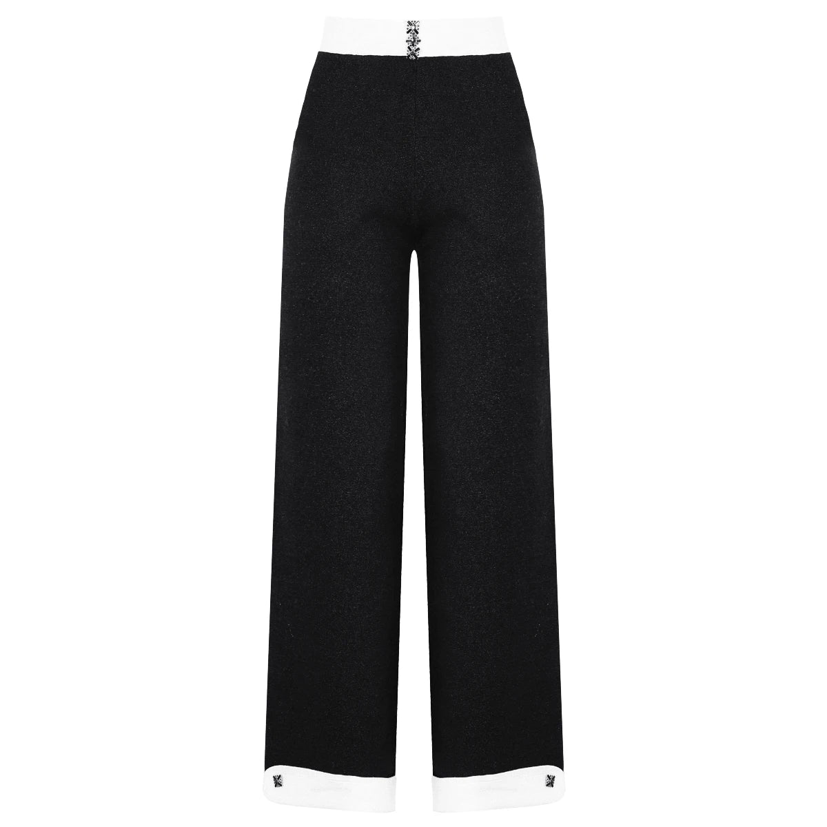 Diamond Buckle Knit Top With Elastic Fit Long Sleeve Pullover Round Neck For Women