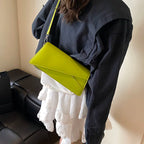 Emerald Green Flap Crossbody Bag For Women Small Shoulder Purse
