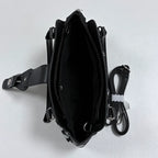 Retro Polka Dot Underarm Bag For Women With Belt Buckle Patchwork Rivet Design Everyday Vintage Charm