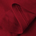 Retro Choker Vest Crop Top In Red With Open Back Knit Tank Style