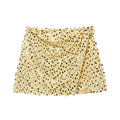 Glam Sequin High Waisted Mini Skirt