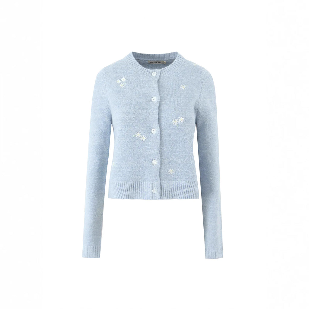 Effortless Embroidered Cardigan For Women