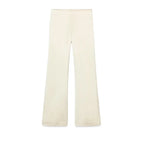 Chic Two Piece Set With Backless Tube Top And Wide Leg Pants