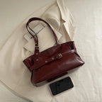 Vintage Inspired Minimalist Tote Bag With Top Handle Large Capacity