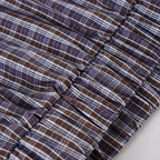 Plaid Streetwear Set With Cropped Shirt And Mini Skirt