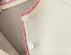 Women Sweater Cardigan Lovely Short Embroidered Sweaters O Neck Knitted Jumpers