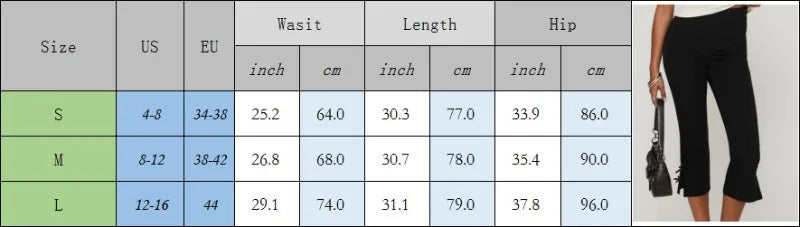 Women's Y2K Cute Capri Pants Solid Color Satin Bow Decor Side Split Summer Slim CroppedTrousers Stretch Crop Leggings