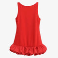 Backless Ruffle Mini Dress Sleeveless Bodycon Party Outfit