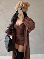 Retro Lace Patchwork Bodycon Mini Dress With Spaghetti Straps