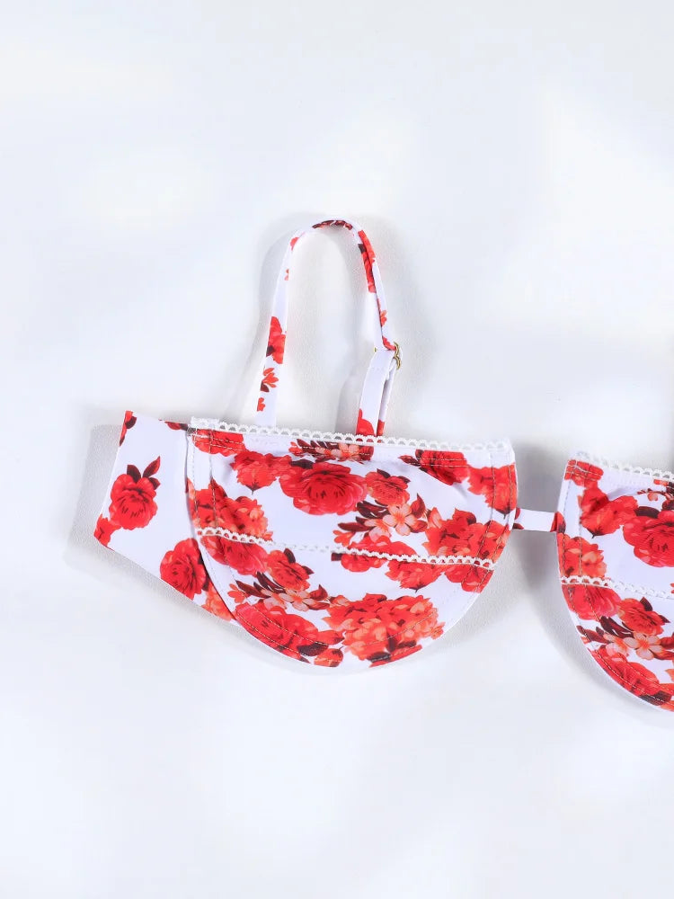 Long Dress Bikini Cover Up Print Mesh Swimwear Sexy Floral Bikinis covers Thongs Swimsuit Biquini Beachwear