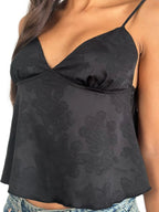 Women 2000s Aesthetic V Neck Spaghetti Strap Sleeveless Camisole