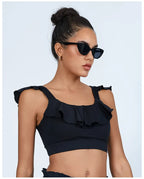 Yoga Gym Wear Woman Women's Chest-Wrapped Nude Feel Quick-Drying Beauty Back High Waist Vest Sports Workout