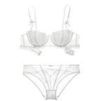 French Lace Half Cup Push Up Bra Ultra Thin Comfort With Minimalist Edge For Women