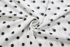 Polka Dot Sling Dress With Backless V Neck Sleek Sheath