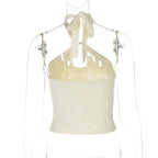 Halter Backless Bandage Crop Top