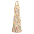 Sunlit Floral Halter Neck Maxi Dress
