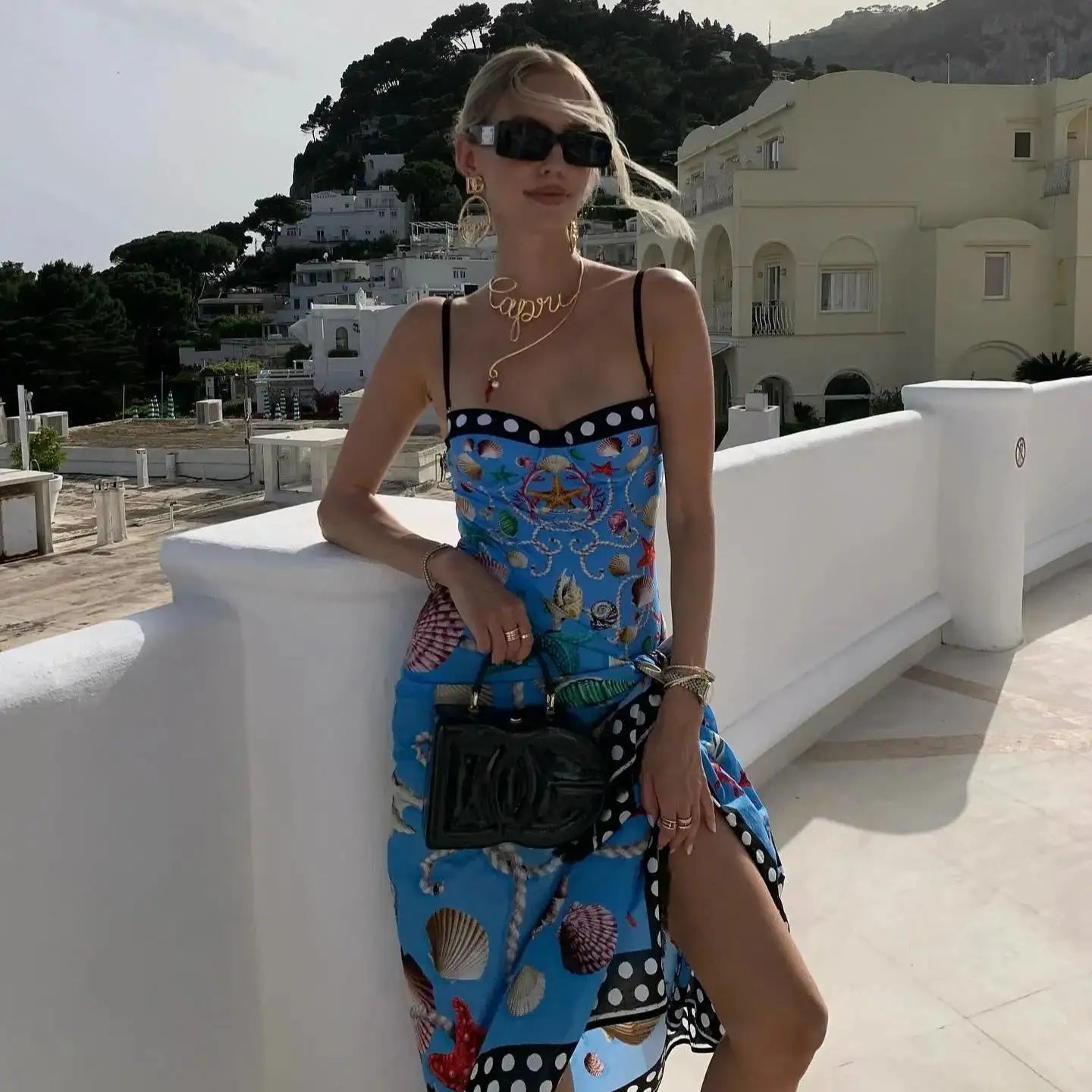 Playful Print Underwire One Piece Swimsuit With Skirt For Beach Summer Fun