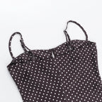 Rustic Polka Dot Halter Dress And Mini Skirt Set