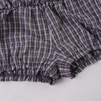 Plaid Streetwear Set With Cropped Shirt And Mini Skirt