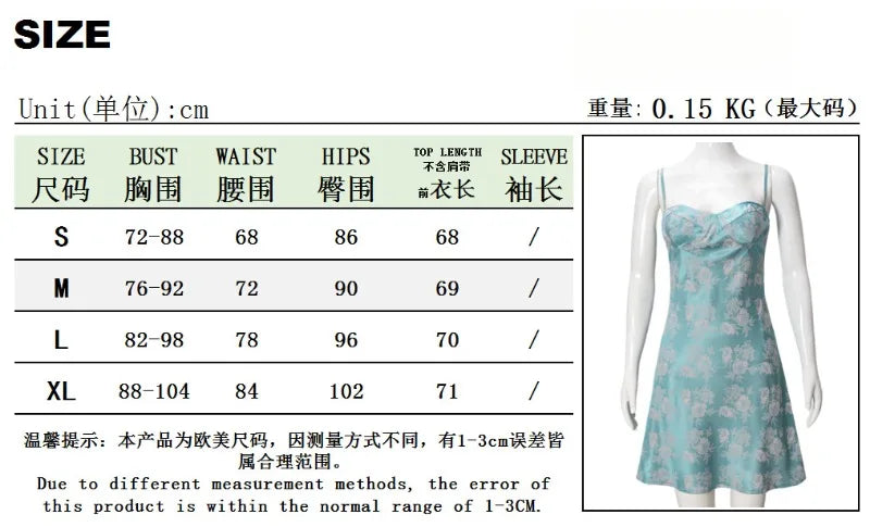 Spaghetti Strap Backless Mini A-line for Woman Satin Flower Green Brunch Dress