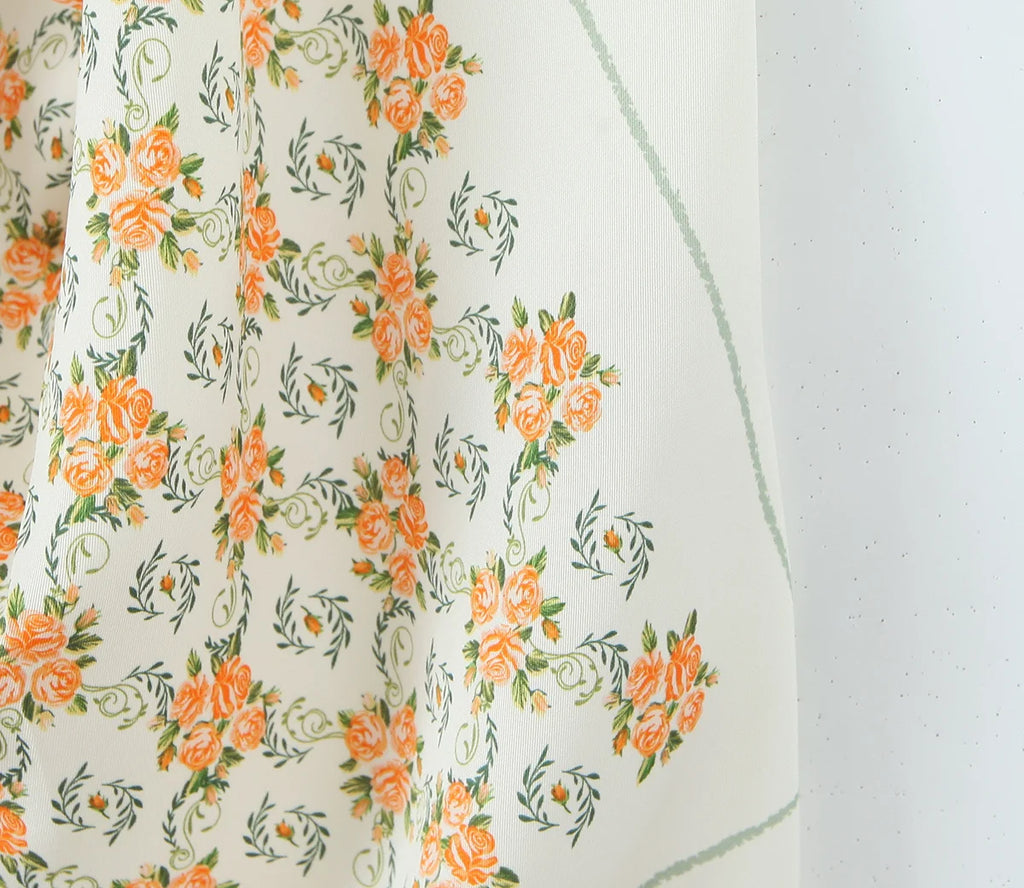 Floral Smocked Backless Halter Blouse Chic Top