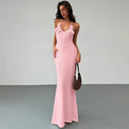 Women Knit Spaghetti Strap Sleeveless