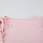 Long Sleeve Belted Top With Gathered Design