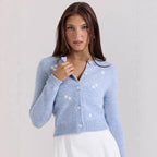 Effortless Embroidered Cardigan For Women