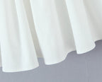 Backless Halter Embroidered White Dress For Women Elegant A Line Mini Dress