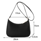Solid Color Square Handbag Minimalist Crossbody Underarm Bag