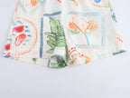 Plant Print Camisole And Shorts Set