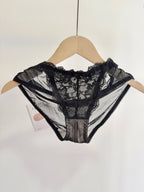 Lace Front Closure Lingerie Set For Women Wirefree Push Up Bra Delicate Straps Lightweight Comfort