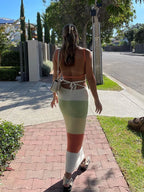 Backless Knit Maxi Dress With Straps