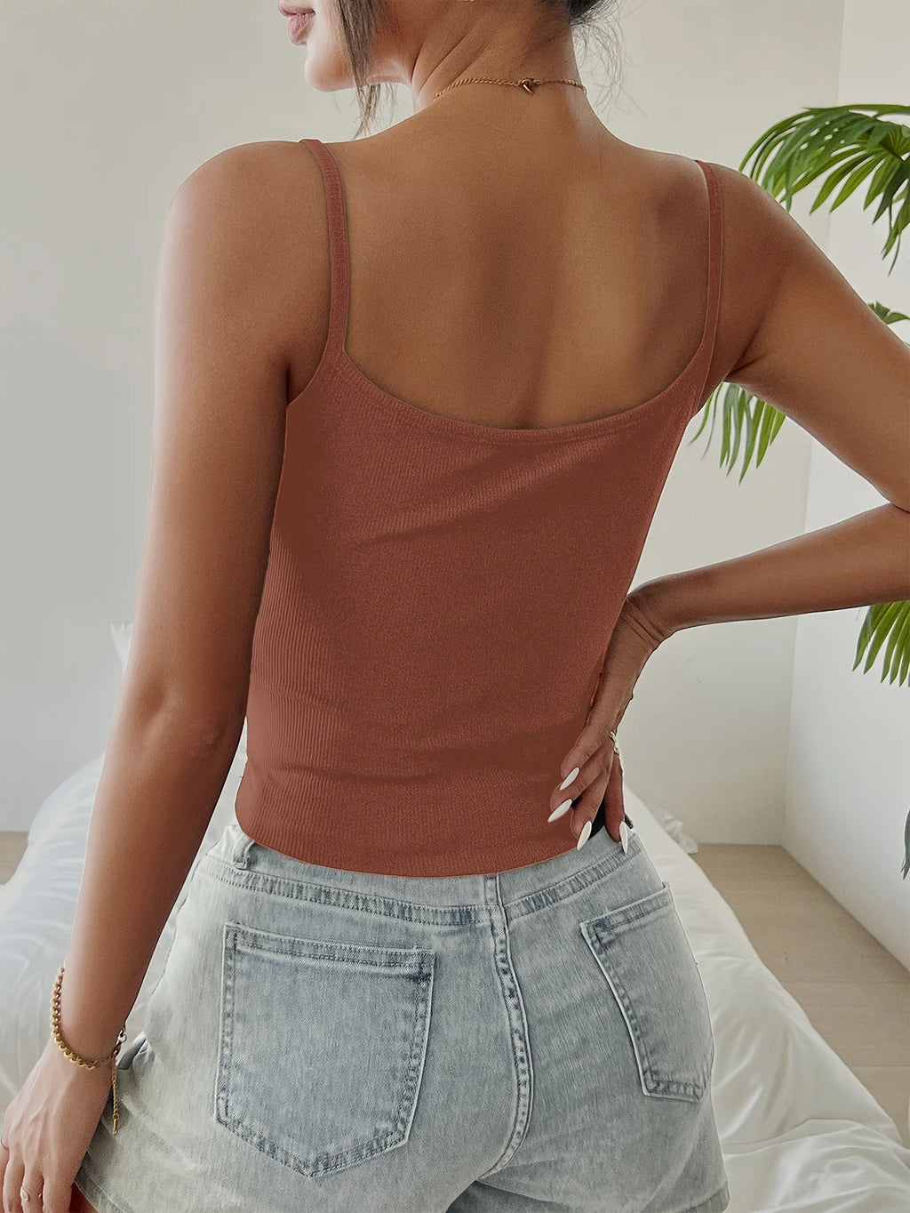 Cropped Corset Top With Suspenders Chic Retro Camisole Vest