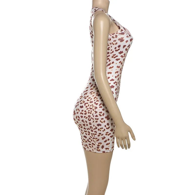 Print Mini Dress With Lace Patchwork And Curve Defining Fit