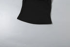 Punk Patchwork Mesh Halter Tank Top Y2K Vibe With Lace Up Details