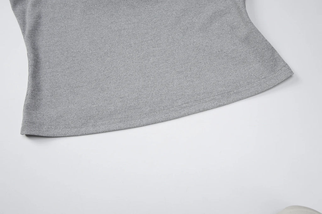 Square Collar Backless Single Breasted Ruffles Camisole