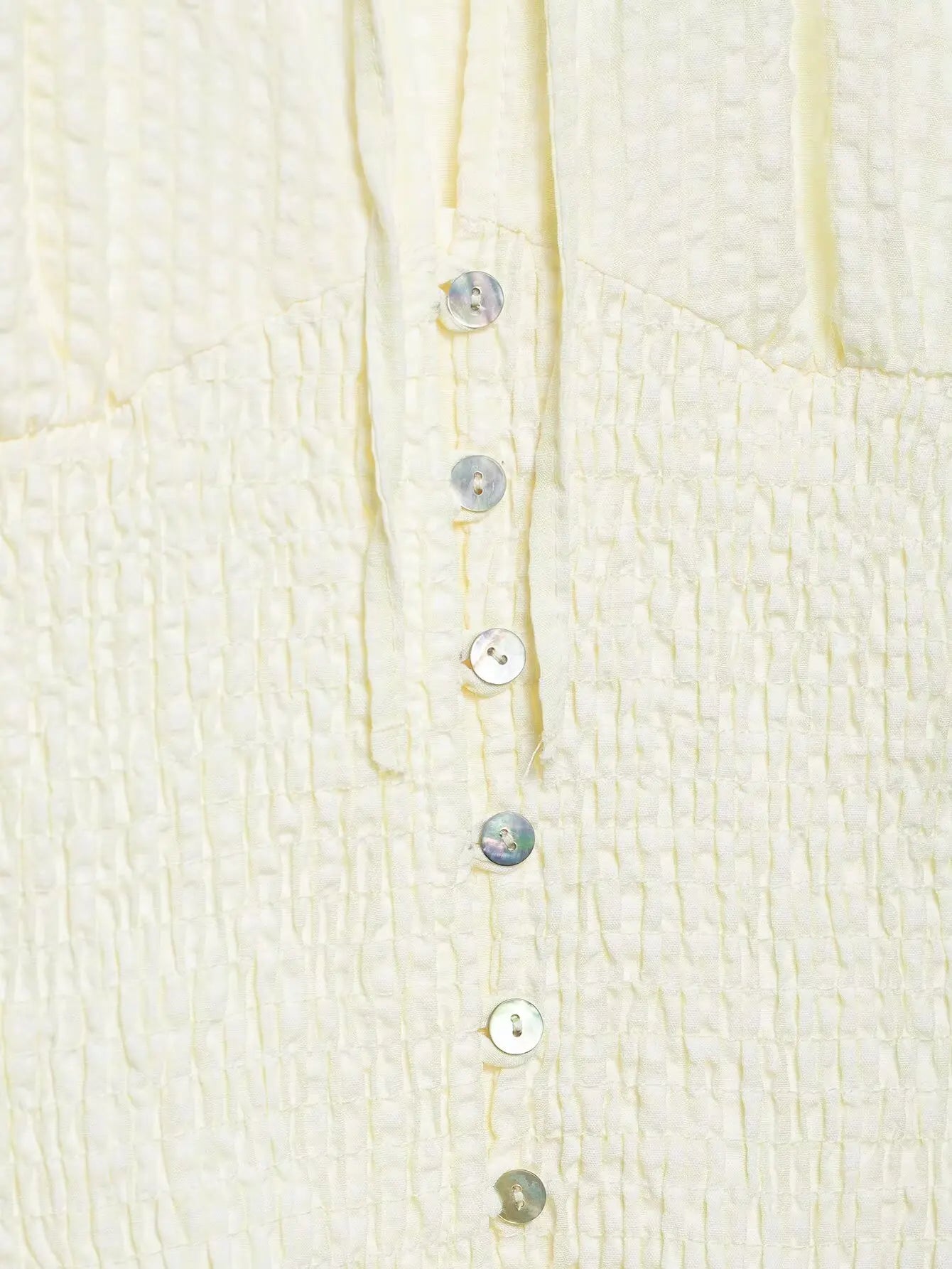 Elegant Chest Cutout Top With Elastic Waist