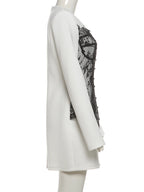 Lace Patchwork Mini Dress With Contrast Details