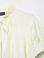 Elegant Chest Cutout Top With Elastic Waist