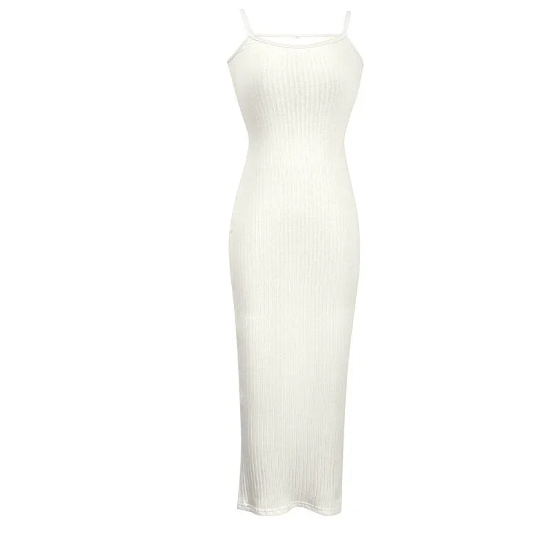 Backless Bodycon Maxi Dress