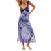 Floral Lace Patchwork Bodycon Dress Cutout Vneck Backless