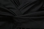 Patchwork Ruched Deep V Neck Sleeveless Backless Bodycon Dress