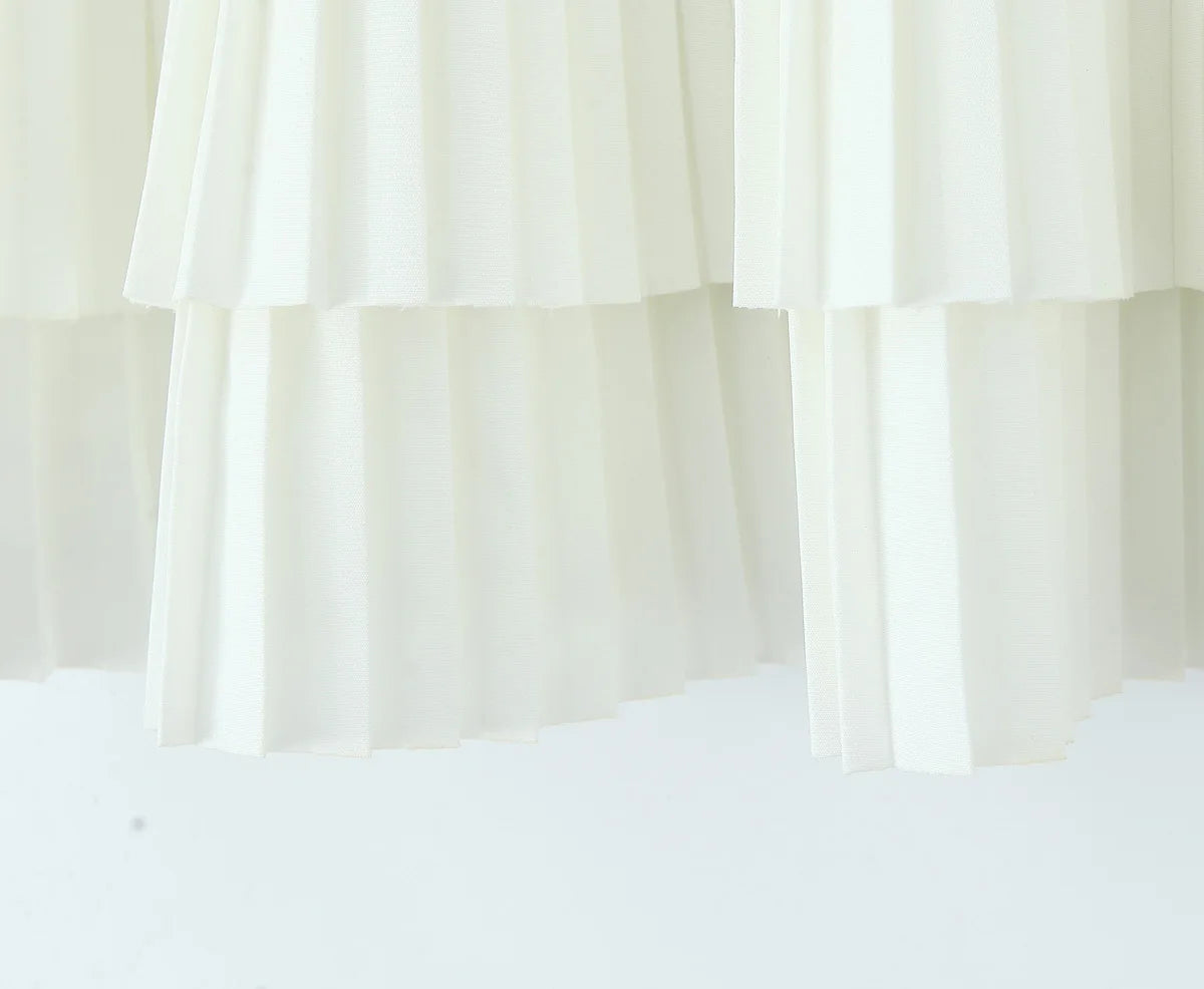 Knit Color Block Mini Skirt High Waisted Pleated