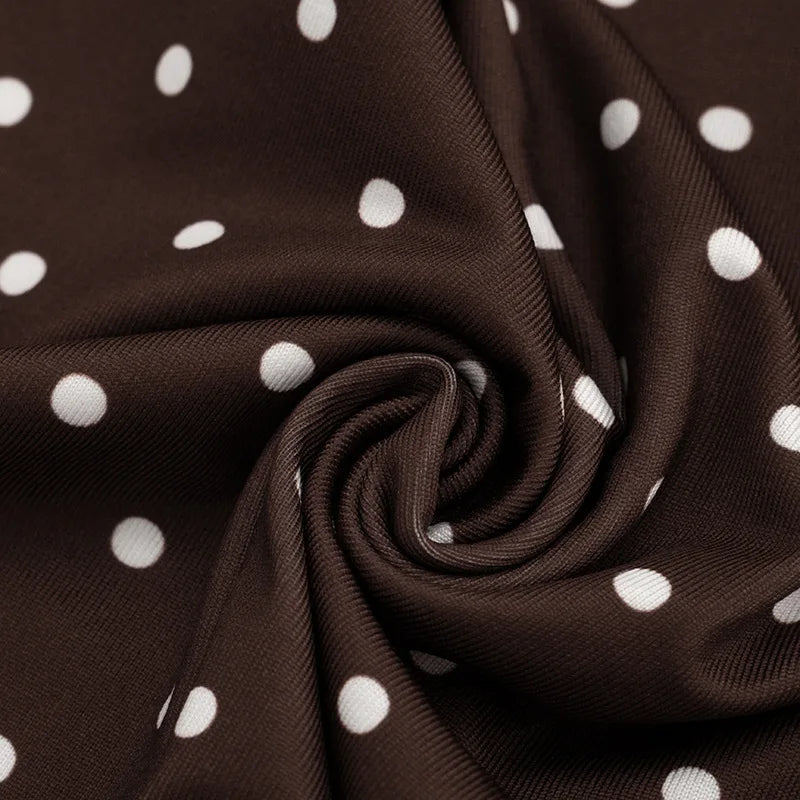 Polka Dot Strapless Playsuit For Women Backless Slim Fit Romper