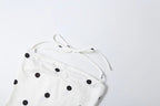 Polka Dot Set With Crop Cami Top And Slim Capri Trousers