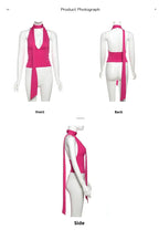 Spicy Flame Backless Vest With Deep V Neck For Versatile Style
