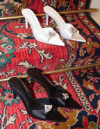 Elegant Crystal Pointed Toe Slippers